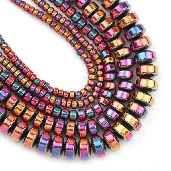 

other rose red flat cylinder round hematite natural stone 3/4/6/8mm spacers loose beads for jewelry making diy bracelets accessories