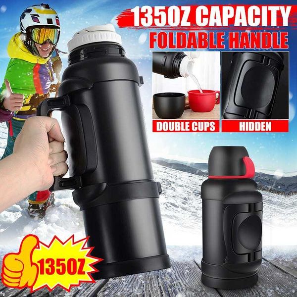 

water bottles 2200/3000/4000ml stainless steel insulation vacuum outdoor travel large capacity cup flasks sports bottle