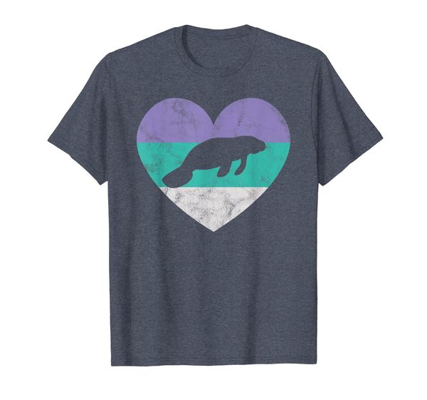 

Manatee Gift For Women Girls Retro Cute T-Shirt, Mainly pictures