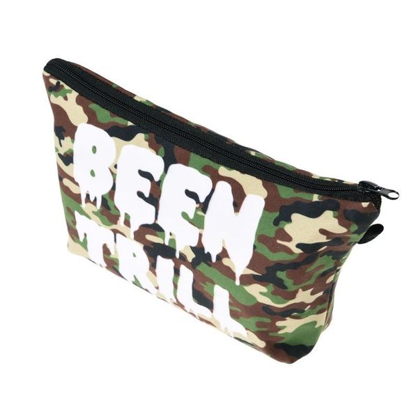 

men's cosmetic purse camouflage pattern portable travel organizer for small things save masks storage makeup school pencil cases bags