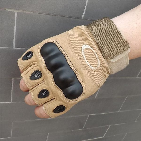 

sports gloves men's military fan protective wear resistant slip fitness combat half finger price concessions high quality, Black