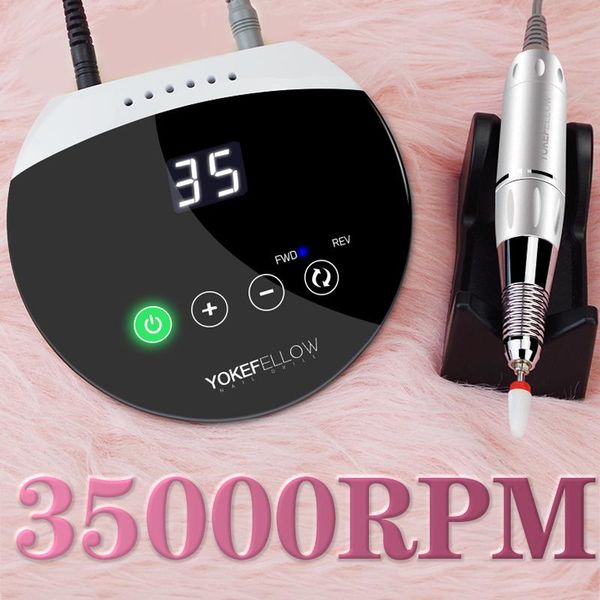 

nail drill & accessories set 35000rpm for nails polish electric manicure machine hd display low vibration art equipment sander