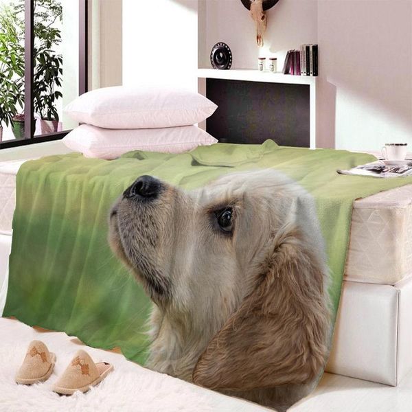 

blankets throw blanket on bed sofa 3d dog sherpa fleece animal bedspreads gray fur thin quilt