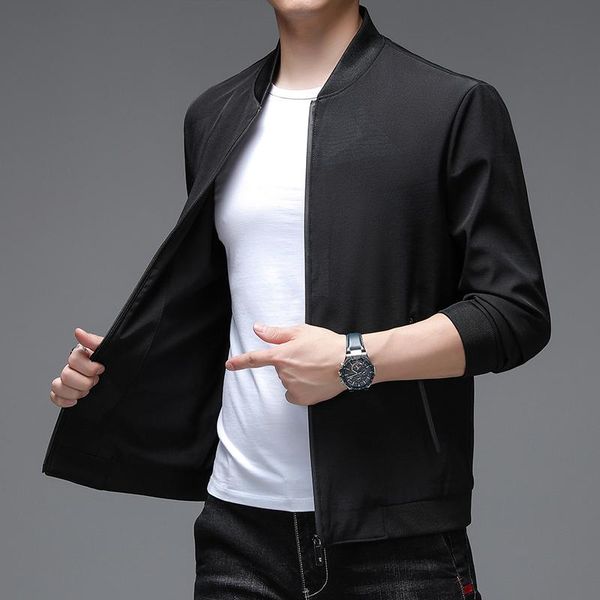 

men's jackets men coat mens jacket for style autumn spring comfort casual thin versatile 2021, Black;brown