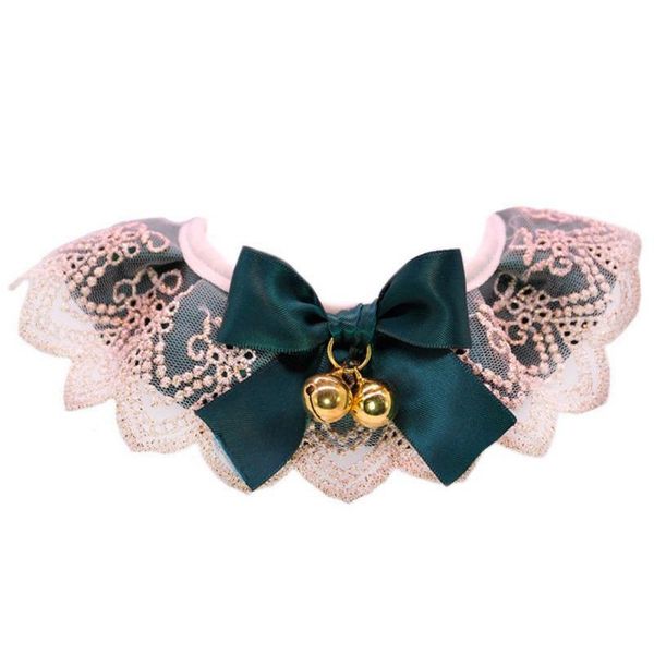 

cat costumes collar with small bell bib lace scarf kitten accessories pet products
