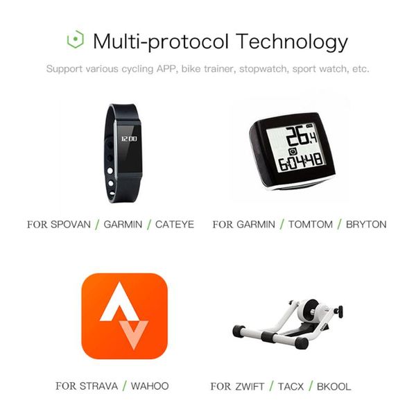 

bike computers cycling computer wireless bt ant+ bicycle speed sensor ipx7 4g ultra-small speedometer black