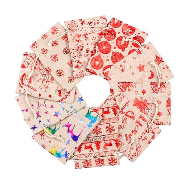 

gift wrap 24pcs christmas theme packing bags practical candy drawstring pouches