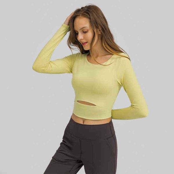 

women's jackets 2021 autumn sports long sleeve half short outdoor running slim yoga t-shirt women, White