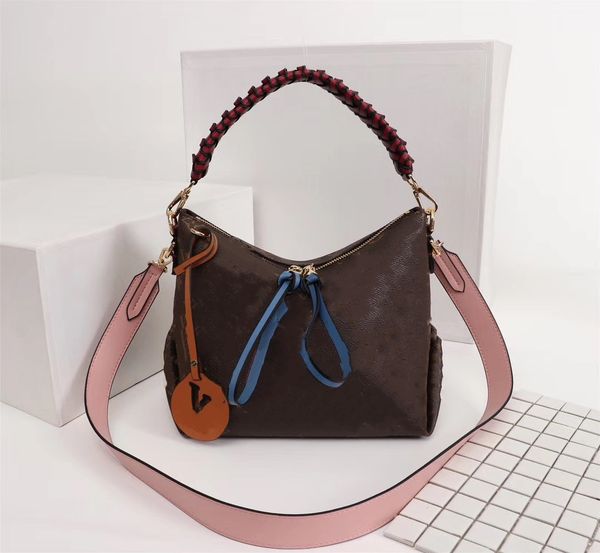 

yy 2021 women designers tote bag handbag totes womens shoulder bags crossbody purses brown genuine leather clutch fashion wallet 55090