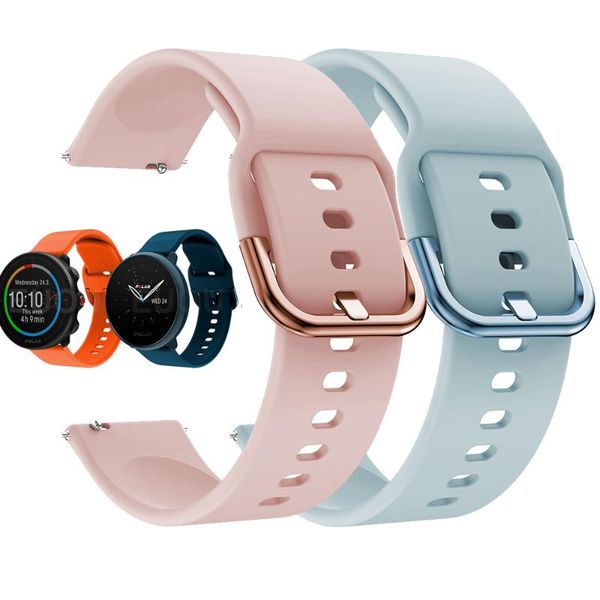 

watch bands for polar ignite 2 soft silicone strap / vantage m2 m/unite/grit x band wristband bracelet watchband replace accessories, Black;brown