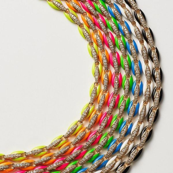 

fashion female women jewelry set gold color fluorescent neon enamel rainbow candy colorful bracelet necklace earrings &, Silver