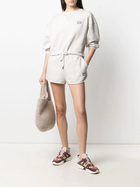 

women's shorts chic 2021 spring / summer british style elastic waist cotton printed sports casual short pants, White;black