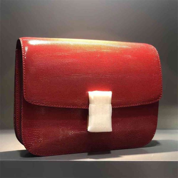 

women luxurys designers bags 2021 lizard pattern beancurd box cross small cow leather big red wed designer handbag handbags totes crossbody