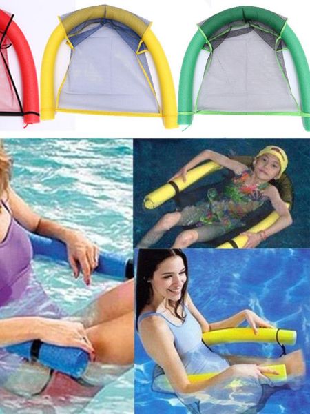 

inflatable floats & tubes children summer water hammock portable ride-ons toy air mattress beach foldable swimming pool chair 2 sizes
