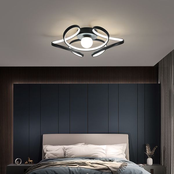 Artpad Nordic LED Avize Aydınlatma Modern Tavan Işıkları Mutfak Oturma Odası Fuaye Yatak Odası Altın / Siyah Metal Armatürleri