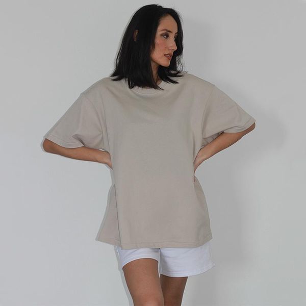 

women's t-shirt women essential oversized boyfriend, White