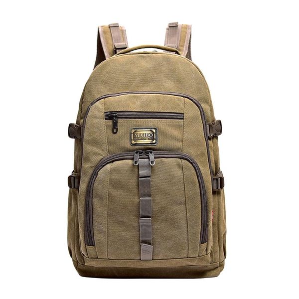 

outdoor bags casual camping backpack mountaineering travel canvas large capacity hiking sports cycling zipper climbing storage