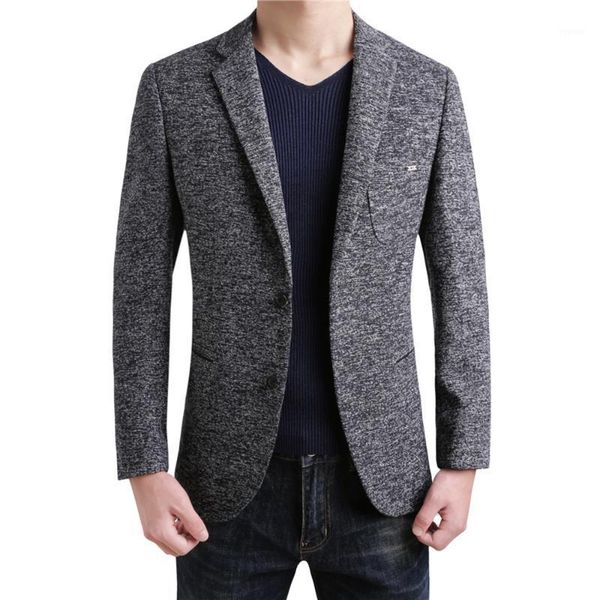 

men's suits & blazers nice casual wool business british style slim classic gray clothing men suit jacket winter male coat, White;black