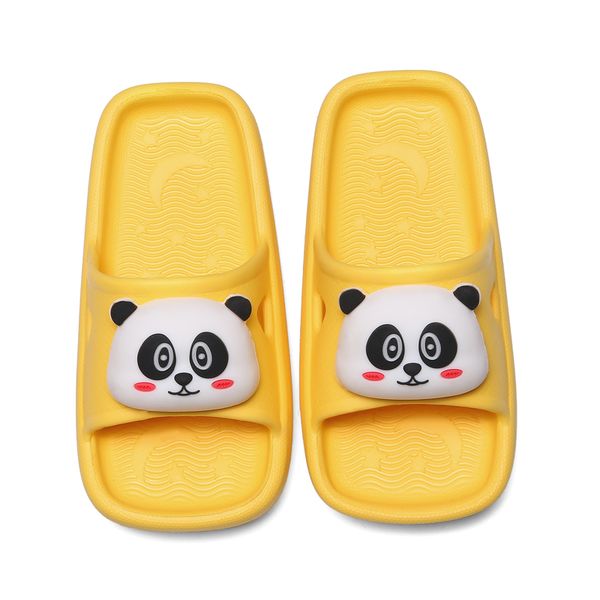 

kids slipper for toddler size 21 to 28 eva girls boys beach sandals yellow, Black;grey