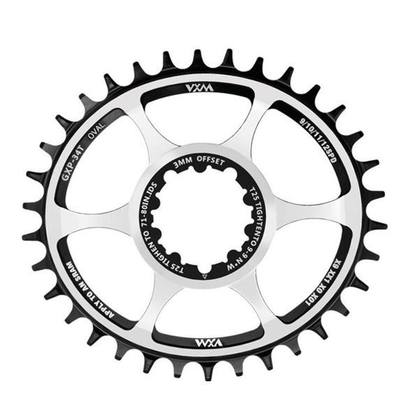 

bike heels & chainwheels favorable bicycle oval chainring offset 6mm 32t 34t 36t mtb for 8/9/10/11/12s nx xx xo gx gxp11 x1