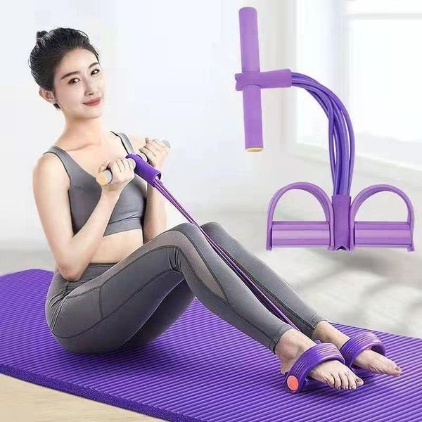

resistance bands resistanc elastic pull ropes exerciser foot stirrup yoga fitness machine home gym sport training