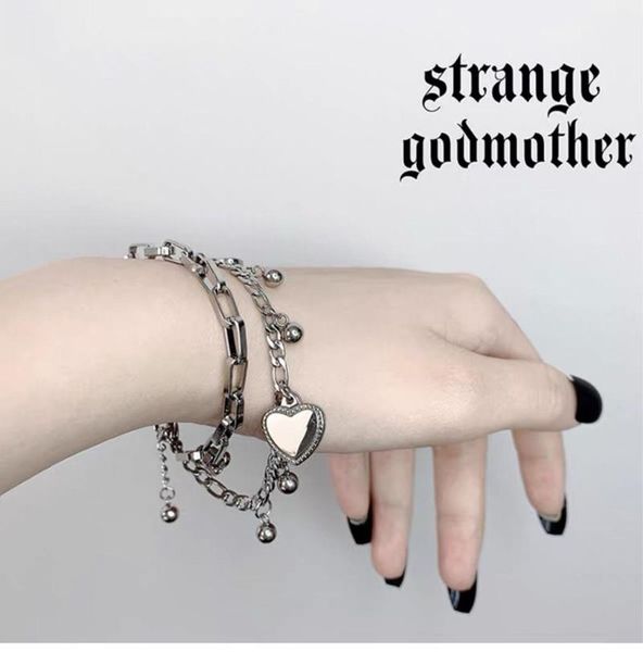 

fashion bracelet hip hop titanium steel chain jewelry couple charm bangle luxury bangles accessories for women men, Black