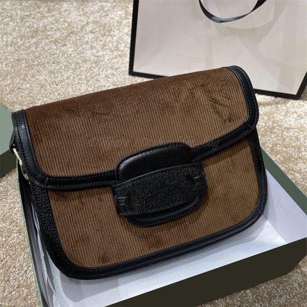 

cosmetic bags designers handbags shoulder saddle purse wallets tote clutch flap velvet square cross body letters perforated patchwork