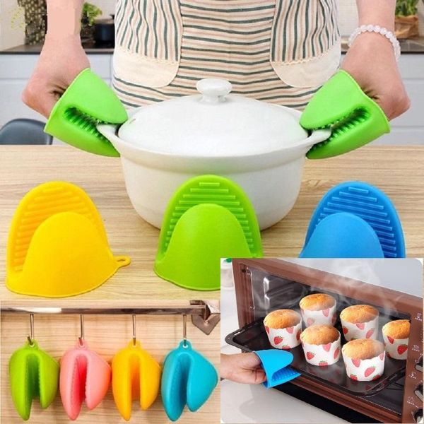 

disposable gloves anti-scald baking silica heat insulation clip grade kitchen insulated pot clips microwave plate