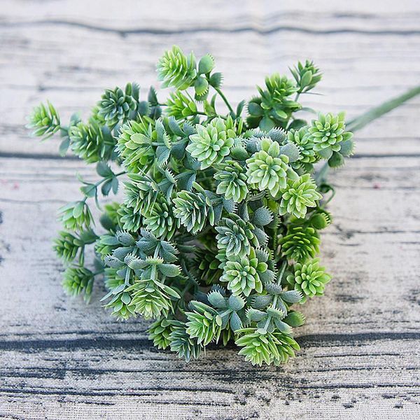 

decorative flowers & wreaths 28 heads succulents artificial plants plastic cute succulent fake lotus grass for home balcony decoration
