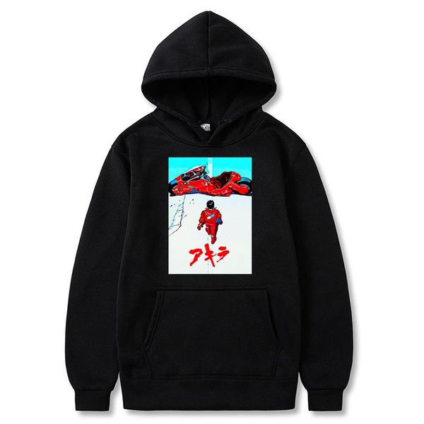 

men's hoodies & sweatshirts anime hoodie akira men women hoody dropship sweatshirt fleece warm good quality streetwear harajuku custom, Black