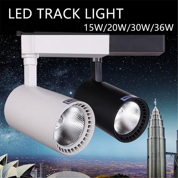 

track light lighting cob 15w 20w 30w 36w clothing shop windows showroom exhibition spotlight ceiling rail spot lamp lights