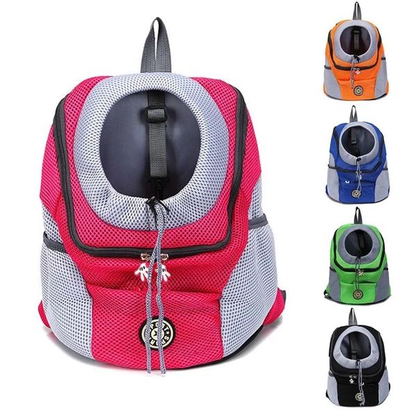 

pet dog carrier backpack breathable grid adjustable hole for cat watching puppy outdoor/hiking/travel portable bag car seat covers
