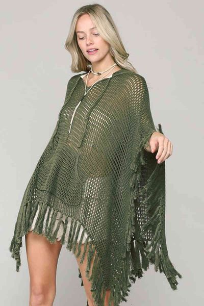 

women's swimwear oversized knitted beach cover-up bohemian pocket hooded bikini outing hollow out summer fringe 9xnr, White;black