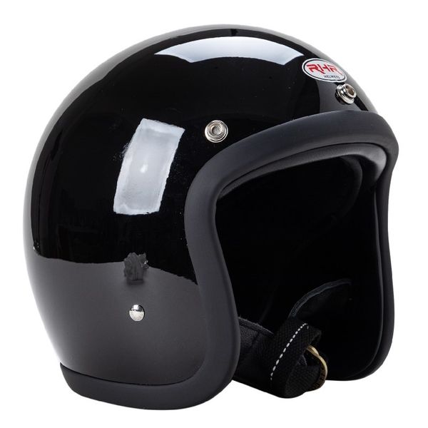 Casco da motociclista 500TX cafe racer a basso profilo con tecnologia giapponese Calotta in fibra di vetro leggera Vintage