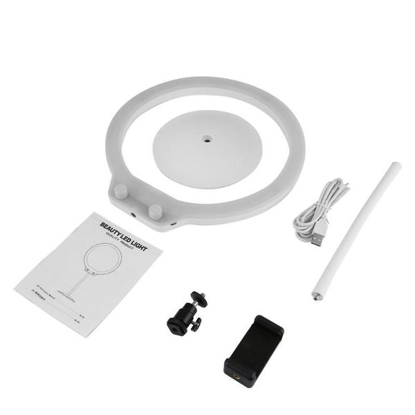 

ring lights deskpograph lamp dimmable lighting usb mirror 8 inch led kit flash heads