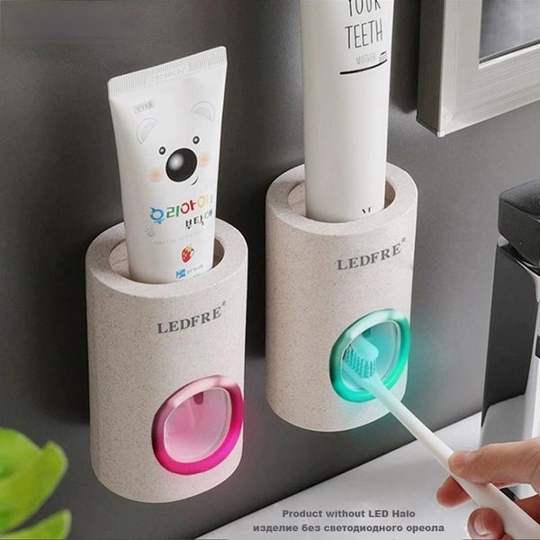 

creative household toothpaste dispenser squeezer toothbrush holder wall-mounted bathroom product accessory storage holders
