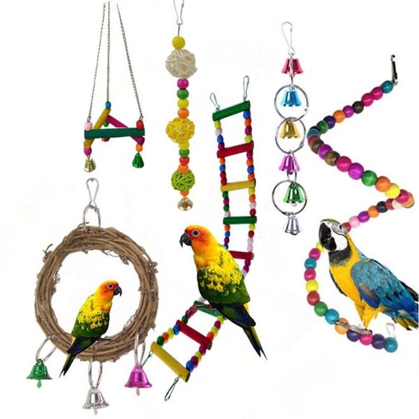 

other bird supplies cage ornaments parrot toys swings stairs hanging strings