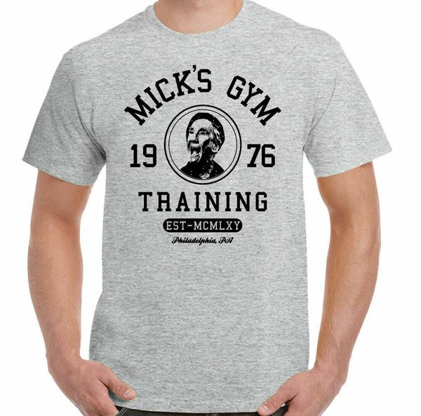 

mighty mick's gym mens funny rocky t-shirt balboa boxing boxer mma training top, White;black