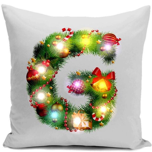 

nordic style cushion set christmas tree letter throw pillowcase home decoration for sofa / car a variety of styles cushion/decorative pillow