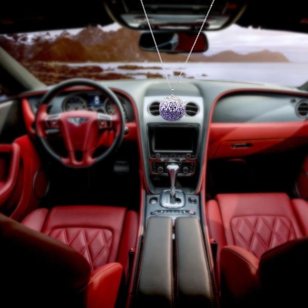 

interior decorations artificial crystal car hanging pendant rear view mirror ornament decor