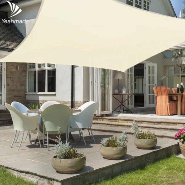 

shade 2x3m waterproof sun polyester 280gsm rectangle sail garden terrace canopy swimming camping hiking yard awning