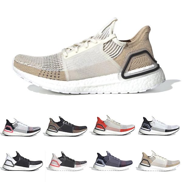 

ultra boost 19 mens running shoes sneakers 2022 pixel and black triple white refract oreo navy blue khaki active red rainbow outdoor men wom