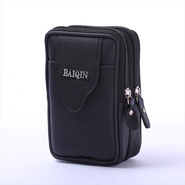 

bisi business wear resistant small purse belt pocket phone coin men waist bag multi function outdoor heuptas heren