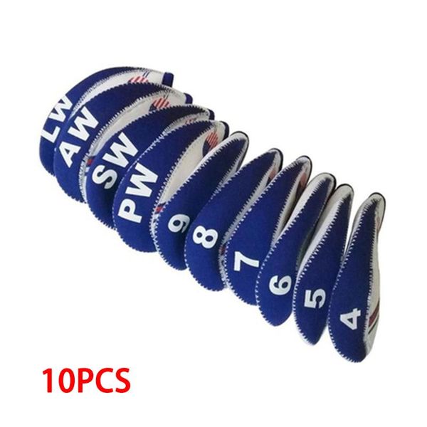 

golf training aids arrivials clubs brassie covers set 10pcs neoprene white with blue us flag headcovers outdoor accessories