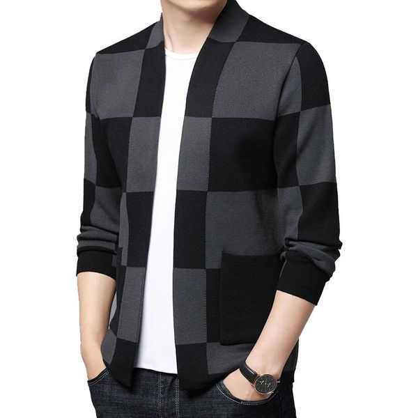 

men's sweaters wool sweater cardigan jacket casual autumn, White;black