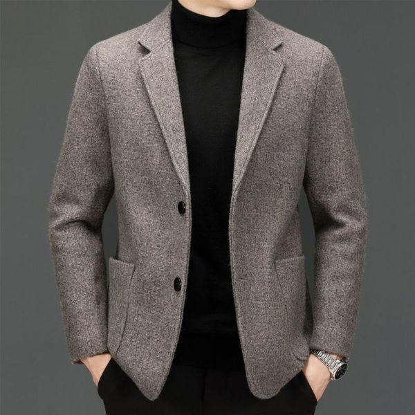 

men's suits & blazers autumn winter suit simple leisure fit solid color wool coat wear cinto masculino 2022 the listing, White;black