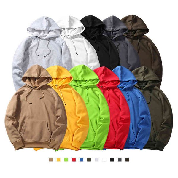 

fashion brand hoodies men autumn male casual solid color sweatshirt hip hop streetwear hoodie mens women female, Blue;black