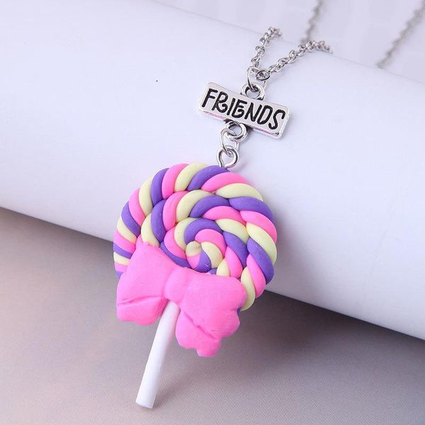 

pendant necklaces children cartoon & pendants for girls cream candy chain necklace anniversary gift fashion jewelry, Silver