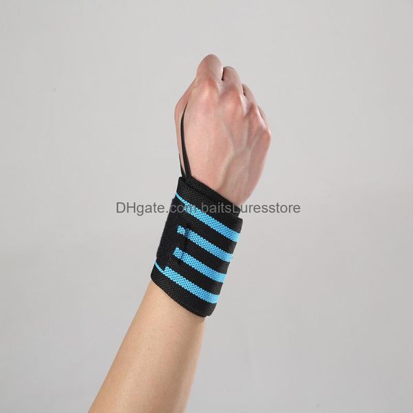 

wrist support 50x8cm wristband sports mens womens baitsluresstore bandage wrap fitness bar bell pressure belt weightlifting basketbal jlllhu, Black;red
