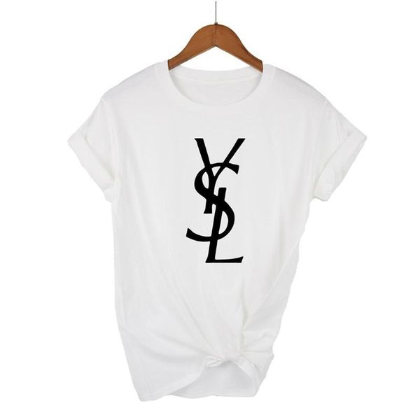 

women's t-shirt 2021 summer oversized t shirt pure cotton fashionable letter printing tee ladies casual short-sleeved top, White